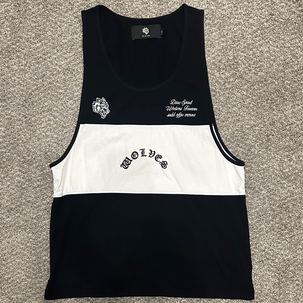 Darc Sport Black and White Wolves Tank Top